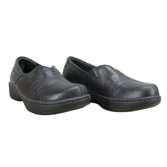 Dansko Abigail Black Leather V Front Comfort Clogs Shoes Size US 8 - Picture 3 of 7